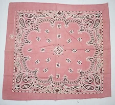 Vintage Paisley Wamcraft Handkerchief/Bandana Scarf 20"x21.5"  RN 14193