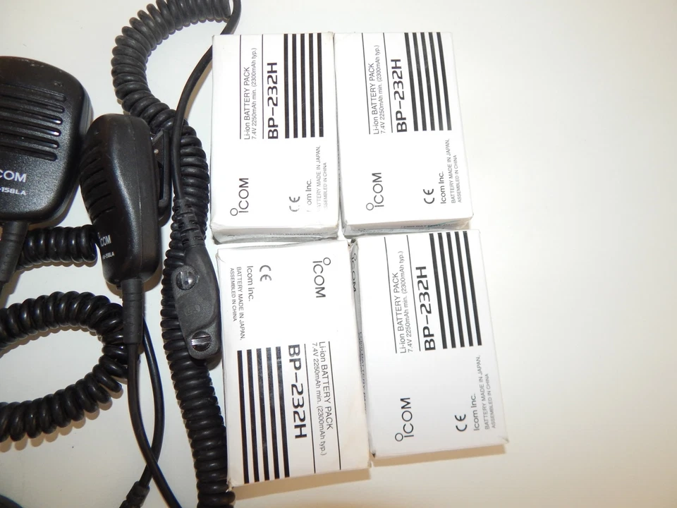 ICOM Zwei-Wege-Funkgerät Zubehör Los - HM-158LA - BP-232H (XMU9) - Bild 4 von 4