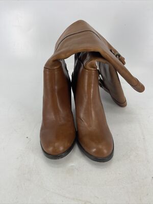 Brown Leather Womens Tall Pump Boots 7 1/2 | eBay