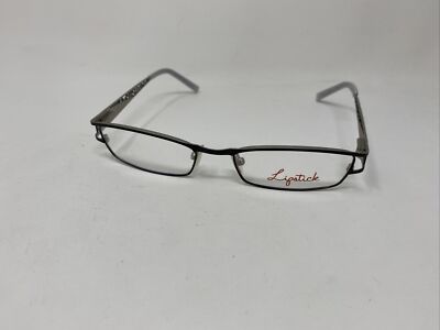 LIPSTICK EYEWEAR SLAMMIN BLACK 50/17/135 FLEX HINGE EYEGLASSES LY55