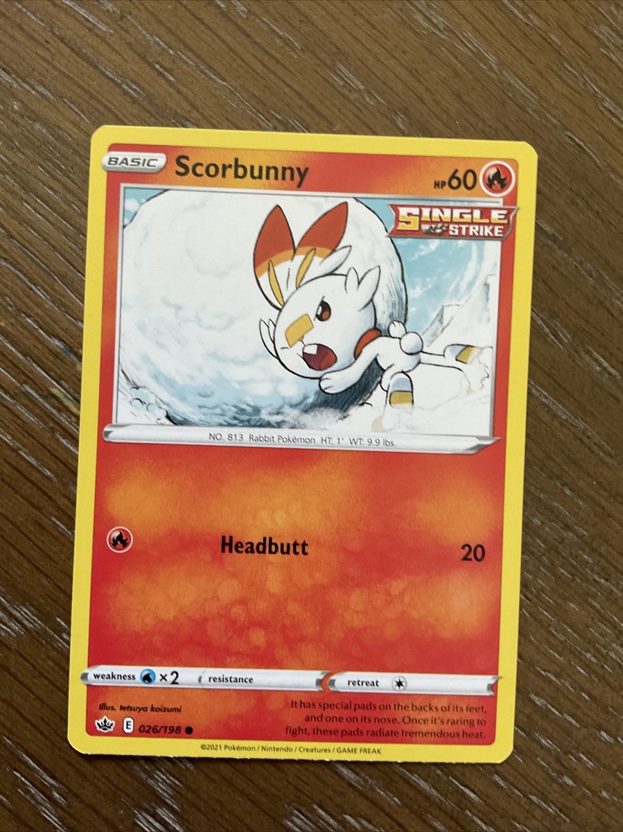 score bunny pokemon card Scorbunny - SWSH244 Holo Rare Promo