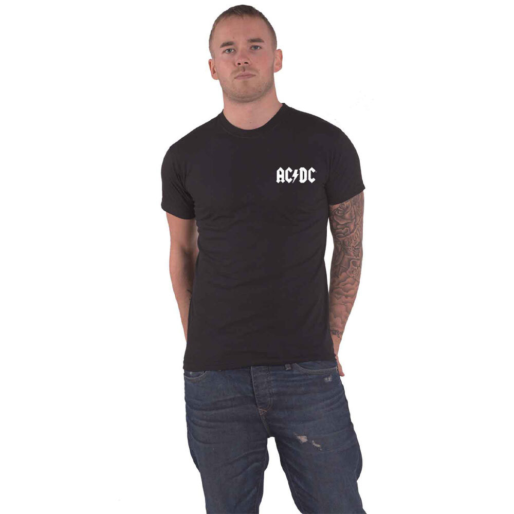 AC/DC Black Ice Logo Rock Band Graphic T-Shirt
