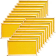 20-Pack Beehive Frames Bee Hive Frame with Waxed Foundation Sheet Unassembled
