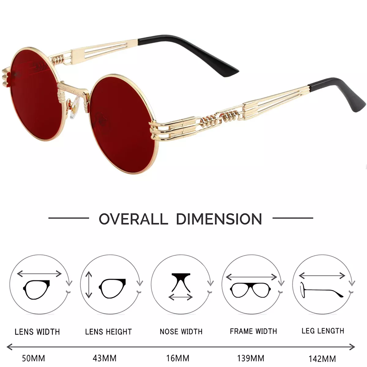 Tinted red glasses cheap