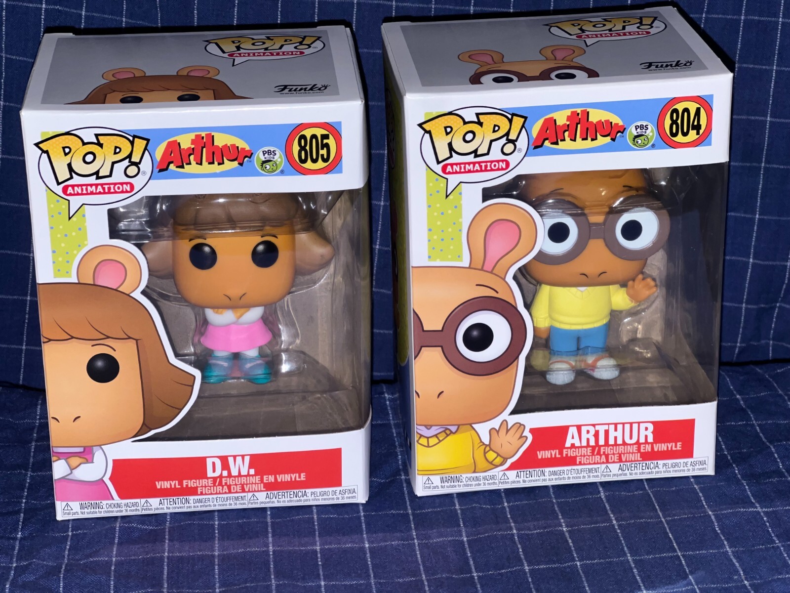 ⭐️Funko Pop! ~ 804 Arthur &Amp; 805 D.w. ~ Arthur Pbs ~ Pop! Animation W/Protectors