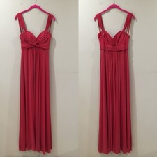 BCBG Maxazria Maxi Dress Red Empire Waist Women S Formal Party Evening Wedding