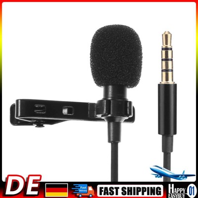 Kabel Audio Sound Recording Kondensator Mikrofon Metallclip für Smart Phone Hot
