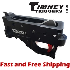 Timney Drop In Competition Trigger Group for Ruger 10/22 - Black Housing w/Red
