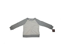 New Girl Tea Collection Gray Uta Raglan Sweatshirt Top Long Sleeve Shirt Size 6