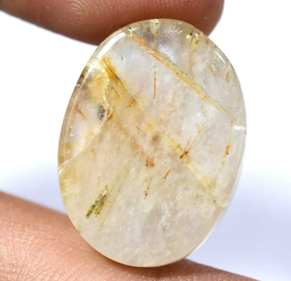 37.55 CT Natural Rutilated Quartz Inside Brown Rutil Cabochon Fine AAA+ Gemstone - Image 4 of 4