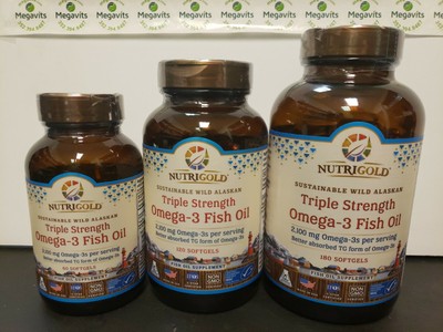 Scegline una: nutrigold Tripla Forza OMEGA - 3 olio di pesce 60, 120 o 180  Softgels | eBay