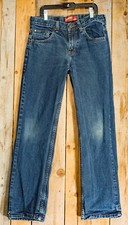 Arizona Jean Co Original Straight Leg Girl's Size 16 Regular Blue Denim 30x30