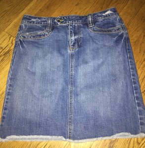 old navy blue jean skirts
