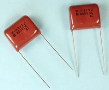 5pcs Panasonic ECW-H 273J 800vdc Metal Film Capacitor, 0.027uF 5%