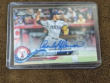 2018 TOPPS CHROME ROOKIE AUTO RONALD HERRERA RANGERS