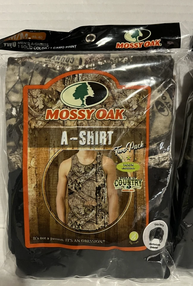 Mossy Oak Mens Camouflage Tank Top Sleeveless Size Medium, 2-Pack Lot of 2 - Image 2 of 4