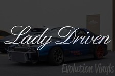 Lady Driven Sticker Decal V1 - Jdm Lowered Stance Low Drift Slammed Turbo Boost Lady Driven Sticker Decal V1 - Jdm Lowered Stance Low Drift Slammed Turbo Boost