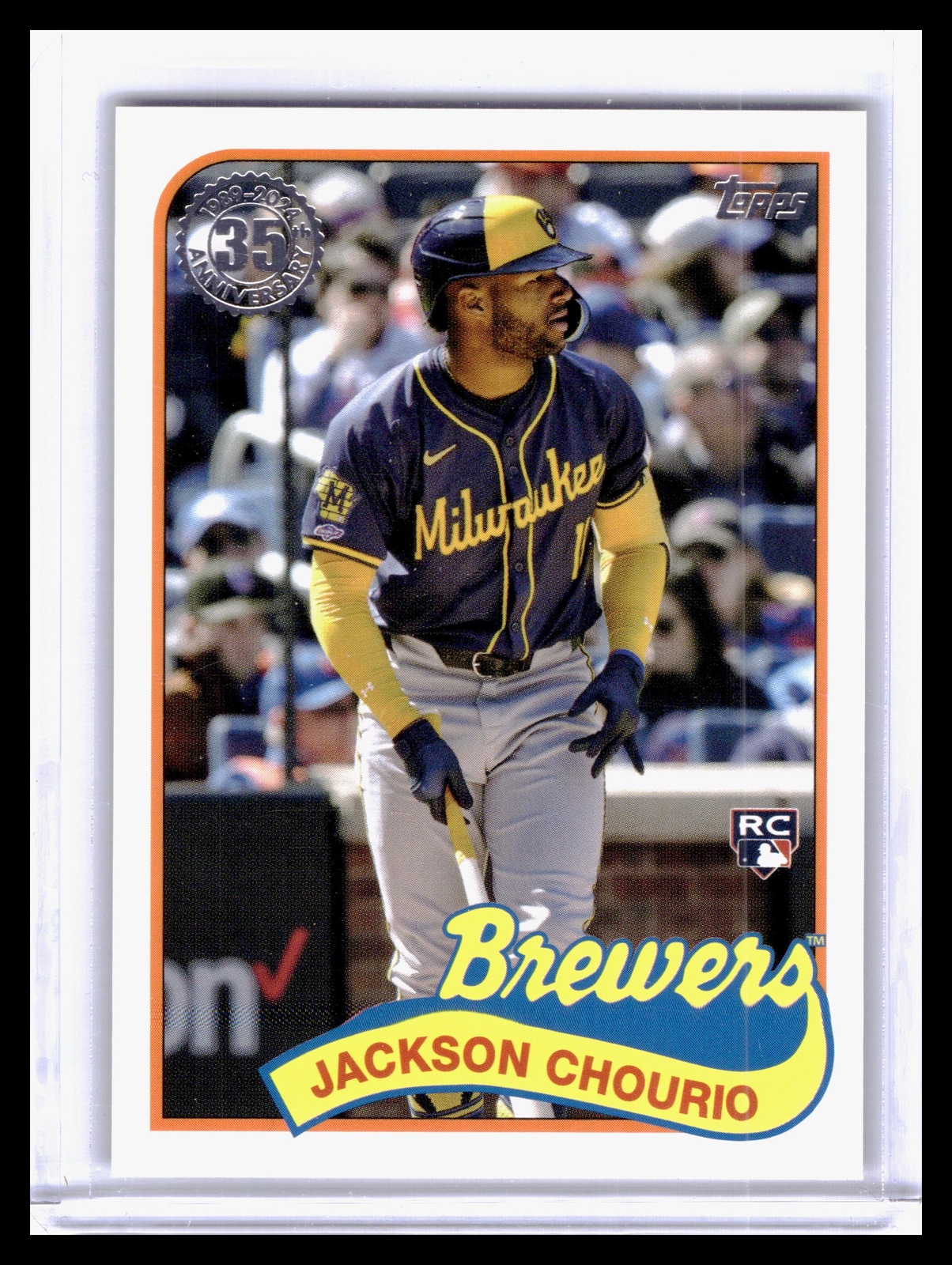 2024 Topps Update #89US-44 Jackson Chourio 1989 Topps Baseball 35th Anniversary