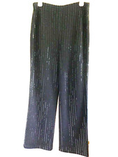 ST. JOHN EVENING BY MARY GRAY BLACK PANTS W SEQUINS. SIZE   6
