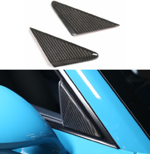 For Porsche 718 911 2013-21 Dry Carbon Fiber A Pillar Front Triangle Cover Trims