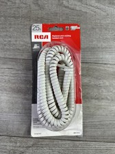 Open Box RCA 25' Foot Telephone Handset Coil Phone Cord White