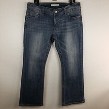 Stetson 36x30 Hollywood Bootcut Jeans Women's 16 Short Denim Mid Rise Stretch