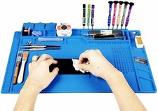 DESKTOP RUBBER ESD ANTI-STATIC HI-TEMP GROUNDING MAT FOR ELECTRONICS REPAIR