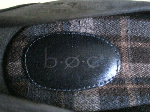 Born b.o.c. Womens Charcoal Gray Leather Casual Pump Shoe - Size 8.5M - Picture 7 of 10