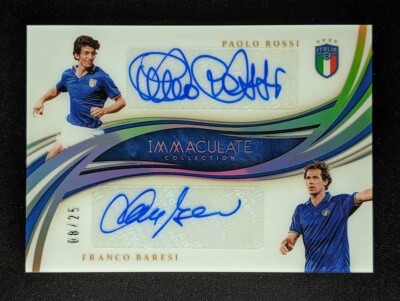 2020 Panini Immaculate Collection PAOLO ROSSI/FRANCO BARESI /25 