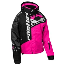 Castle X Code G4 Women's Snowmobile Jacket - Pink Glo/Black/Charcoal