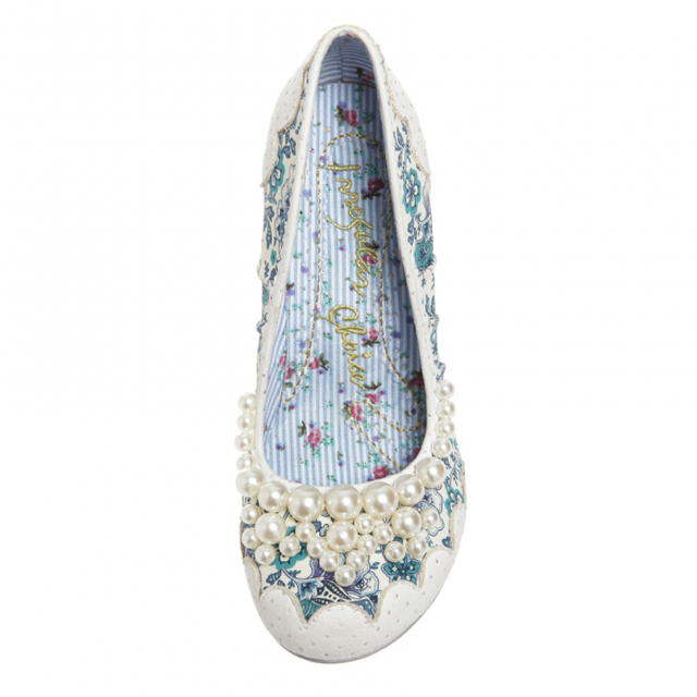 irregular choice pearly girly low