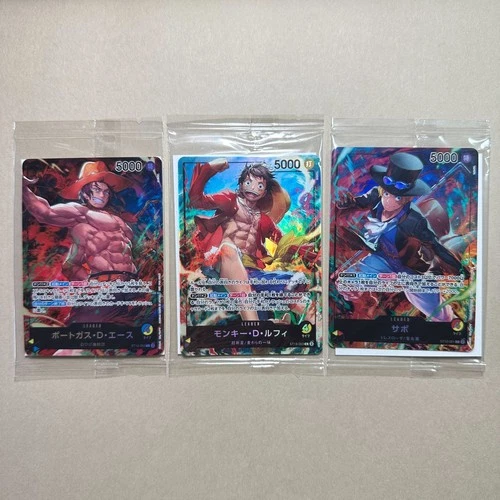 Ace Luffy Sabo ST13-001-002-003 SEALED One Piece Seven Eleven Promo Cards B67 LL