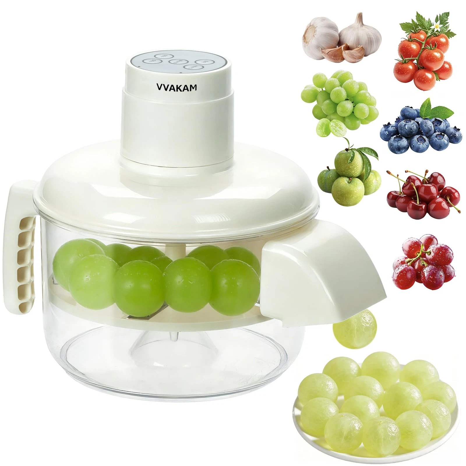 Automatic Grape Peeler Machine, Electric Garlic Peeler & Cherry Tomato,Cordle...