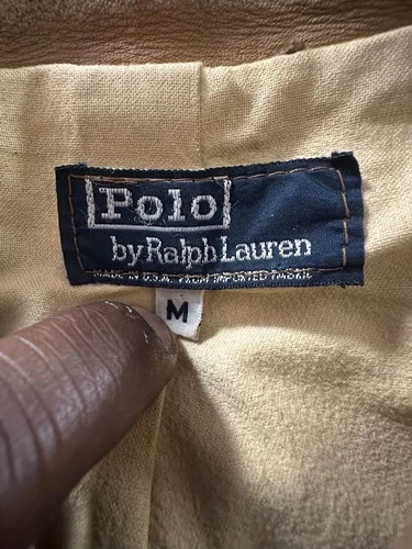 Polo Ralph Lauren, Leather Cross Sac Jacket - product listing photo