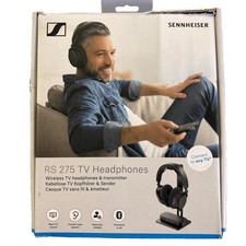 Sennheiser RS275 RF Wireless TV Headphones System New