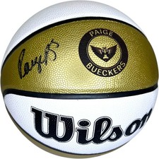 PAIGE BUECKERS SIGNED WNBA WILSON CUSTOM DALLAS WINGS BASKETBALL PSA/DNA