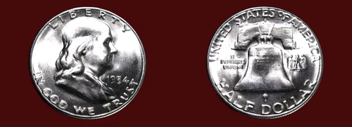 1954-S Franklin Half Dollar — photo from the most recent tracked eBay sale