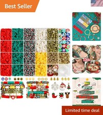 Festive 3000-Piece Bead Kit for DIY Bracelets - Perfect for Christmas Fun