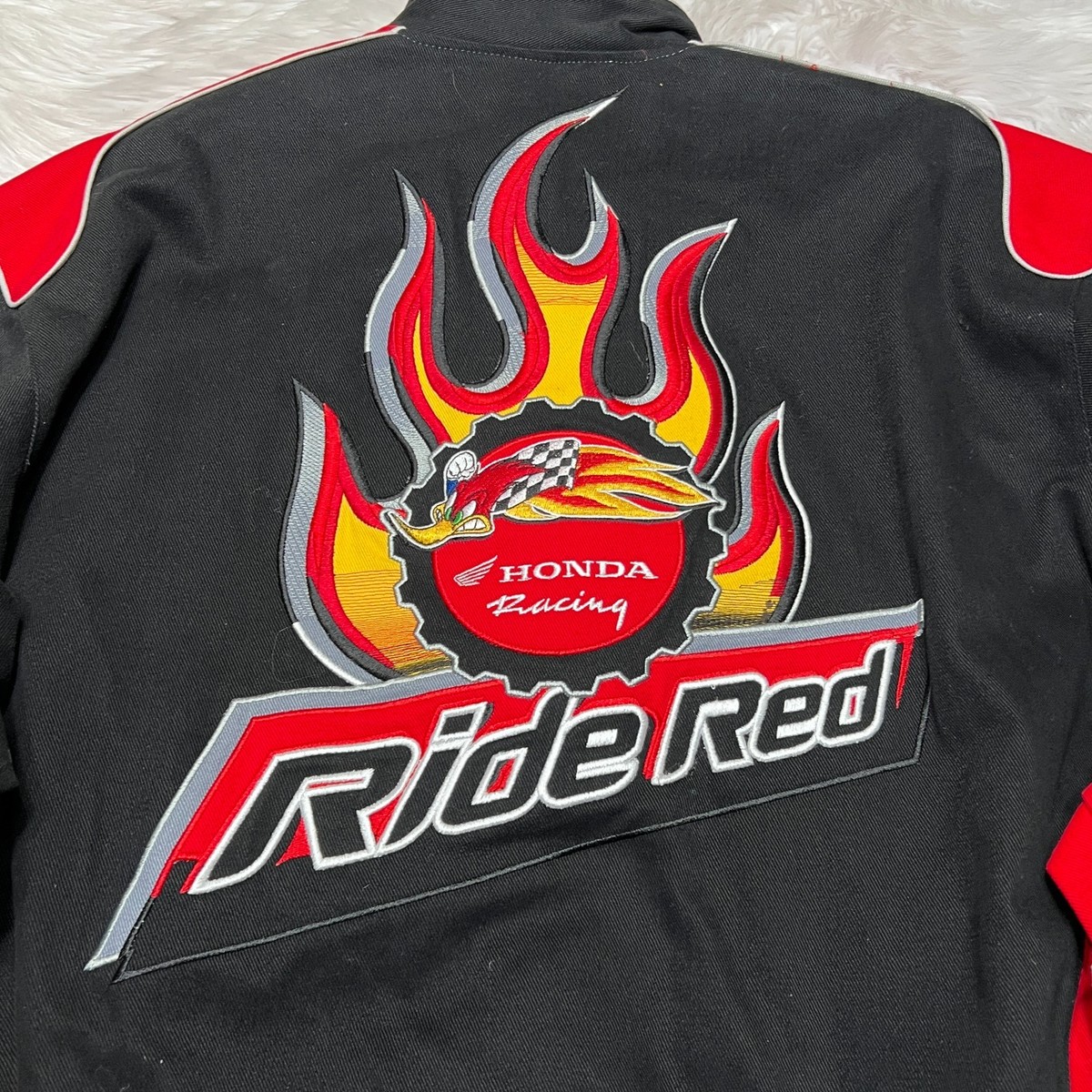 JH DESIGN レーシングジャケット 刺繍 HONDA 企業 ウッディー JH DESIGN HONDA RACING JACKET WOODY WOODPECKER DUNLOP SIZE 3XL | eBay