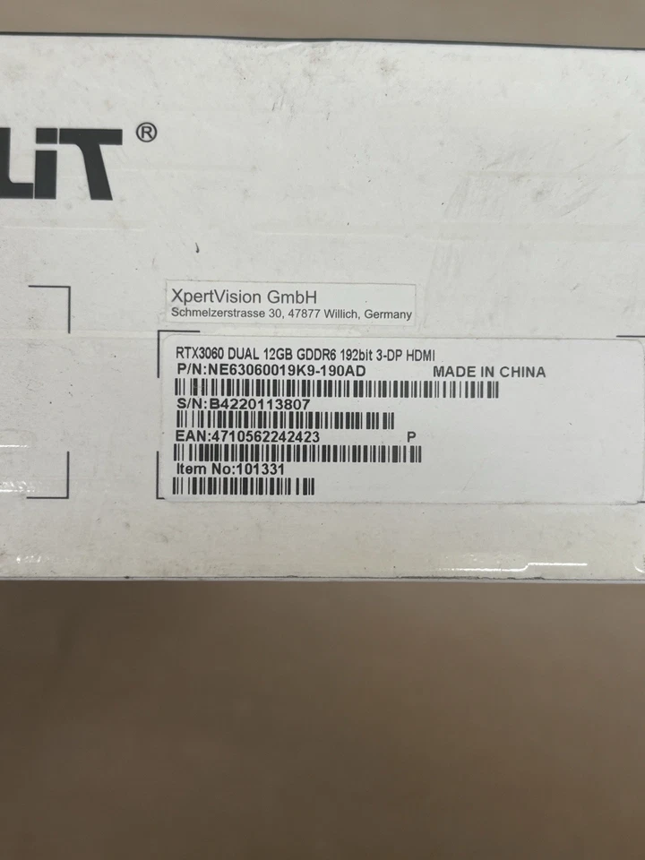 Palit GeForce RTX 3060 Dual 12GB GDDR6 Scheda Grafica - Immagine 3 di 4