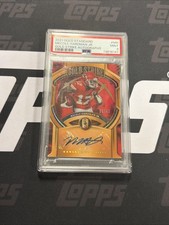2021 Panini Gold Standard Football Mecole Hardman Jr Gold Strike Auto /49 PSA 9