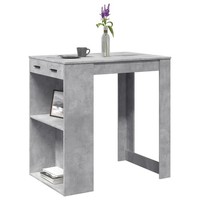 Bartisch KüChentisch Betongrau 102X70X103,5 Cm Spanplatte