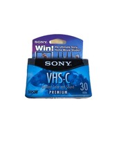 New Sony VHS-C Tape 30 Minute Sealed