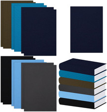 12 Pack 14x10 Inch Book Cloth Fabric Surface and Paper Backed Bookbinding Cloth