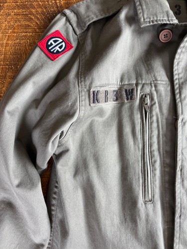VTG KR3W Coat Jacket Men Medium Military Field Jacket Skateboarding Green - Picture 6 of 13