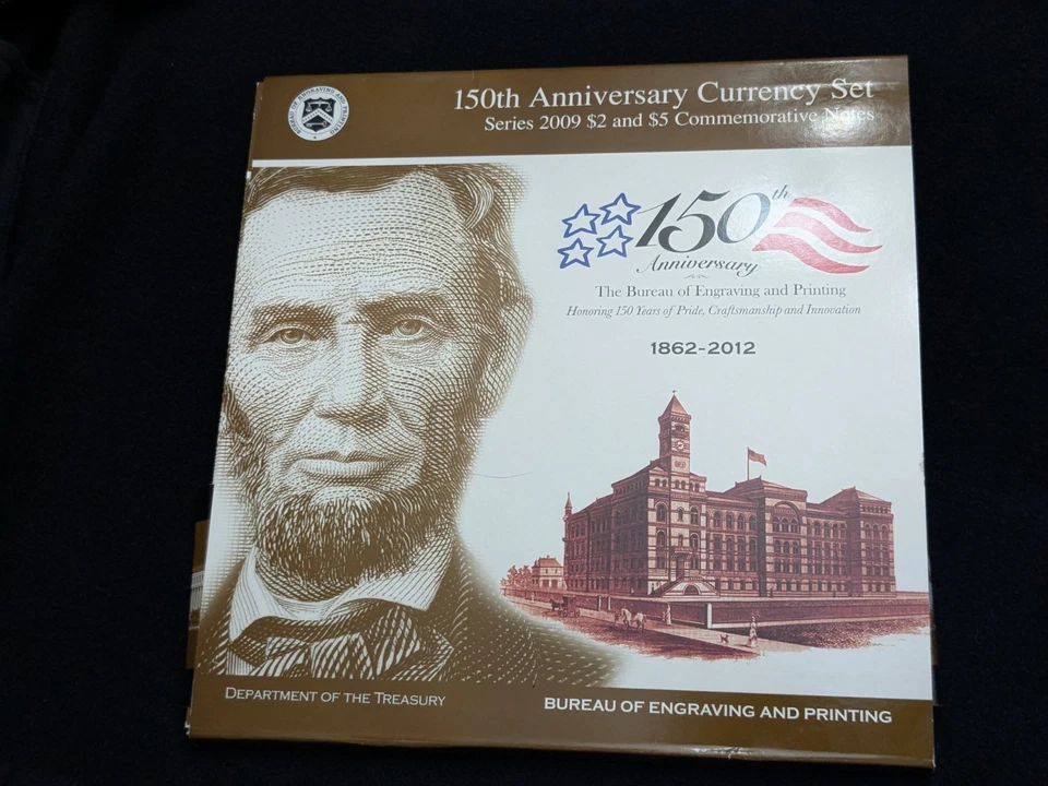 150th Anniversary Currency Set Series 2009 $2 & $5 Notes Includes Book And Notes - Image 2 of 4