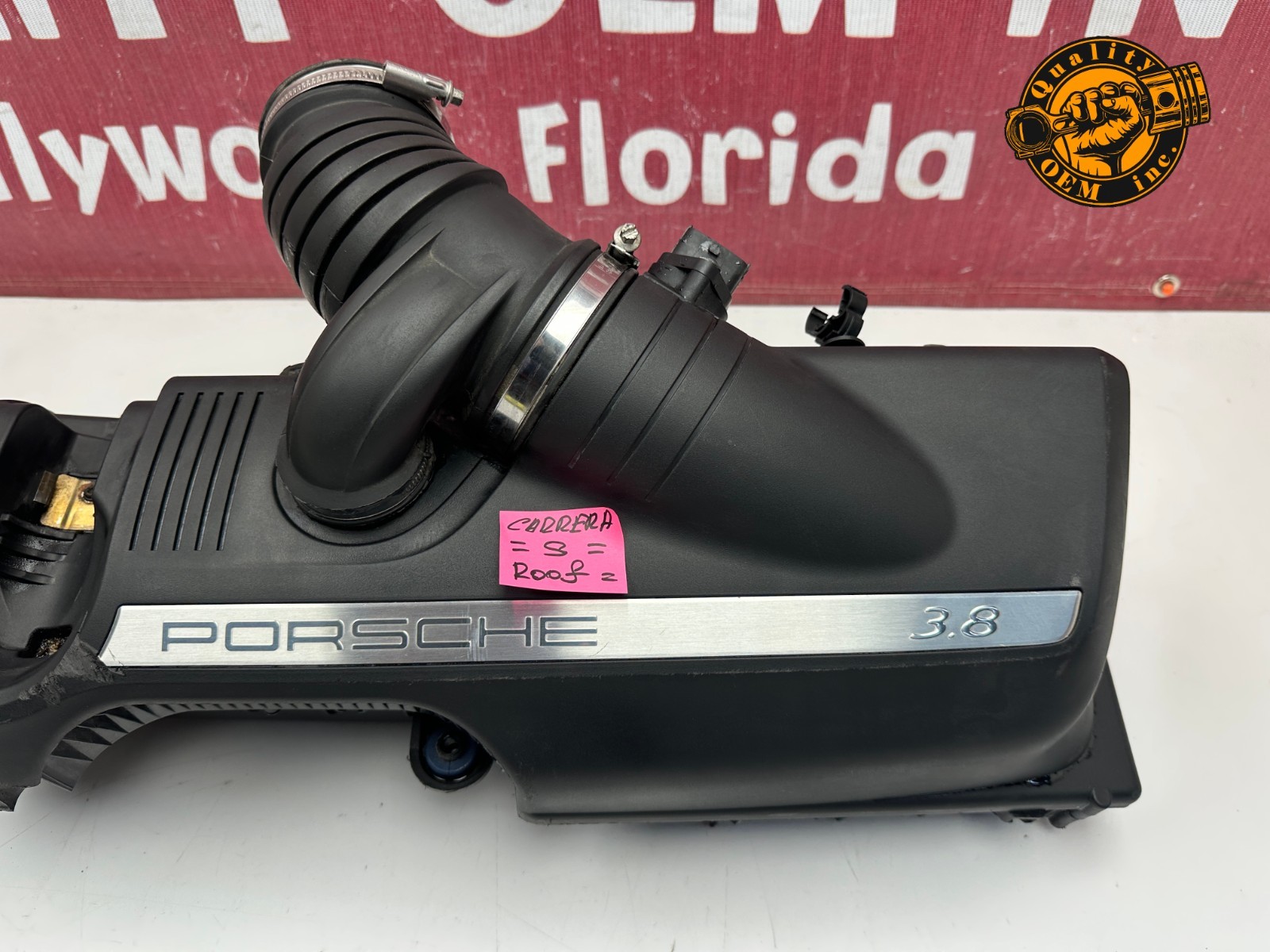 2005-2008 PORSCHE 911 3.8 ENGINE AIR INTAKE CLEANER FILTER BOX ASSEMBLY OEM 36k