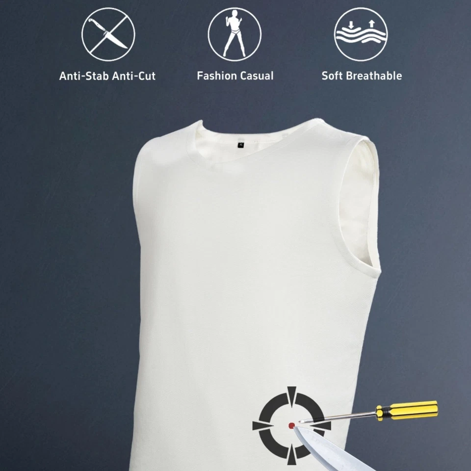 Cut Resistant Vest Multifunction Soft Stab Proof Clothing Breathable - Image 2 of 4
