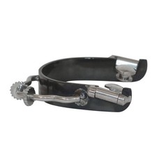 Partrade Bumper Spurs with Rowels Black Finish