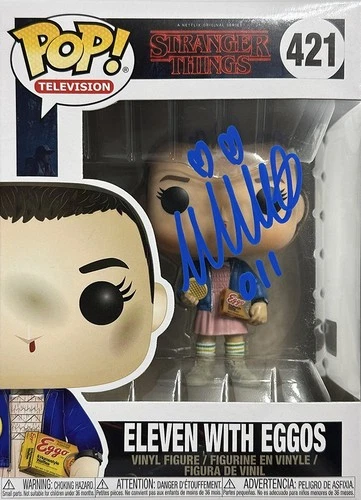 🔥Funko Pop! Stranger Things: Eleven #421 Signed Millie Bobby Brown W/COA!🔥